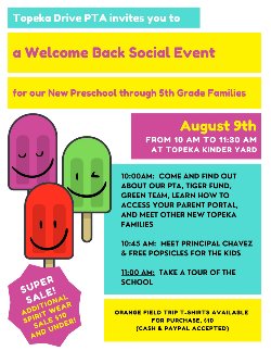 Back to School Social Event Flyer